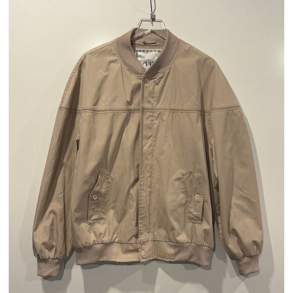Penguin Other - Munsingwear Beige Harrington Style Zip Up Jacket Mens Size‎ Large